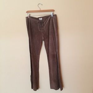 Suede Pants